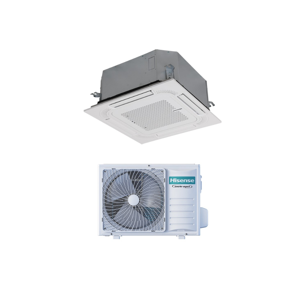 Climatizzatore Hisense a cassetta compatta 4 vie monosplit 12000 btu