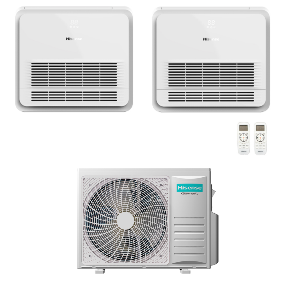 Climatizzatore Hisense Console Dual split inverter 9000 + 9000 btu