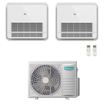 Climatizzatore Hisense Console Dual split inverter 12000 + 12000 btu