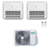 Climatizzatore Hisense Console Dual split inverter 9000 + 9000 btu