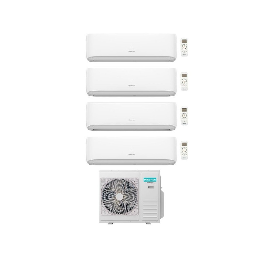 Climatizzatore Hisense Hi-Comfort Quadri split 7 + 7 + 7 + 18 btu