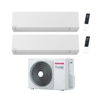 Climatizzatore Toshiba Shorai Edge White Dual split 10000+10000 btu