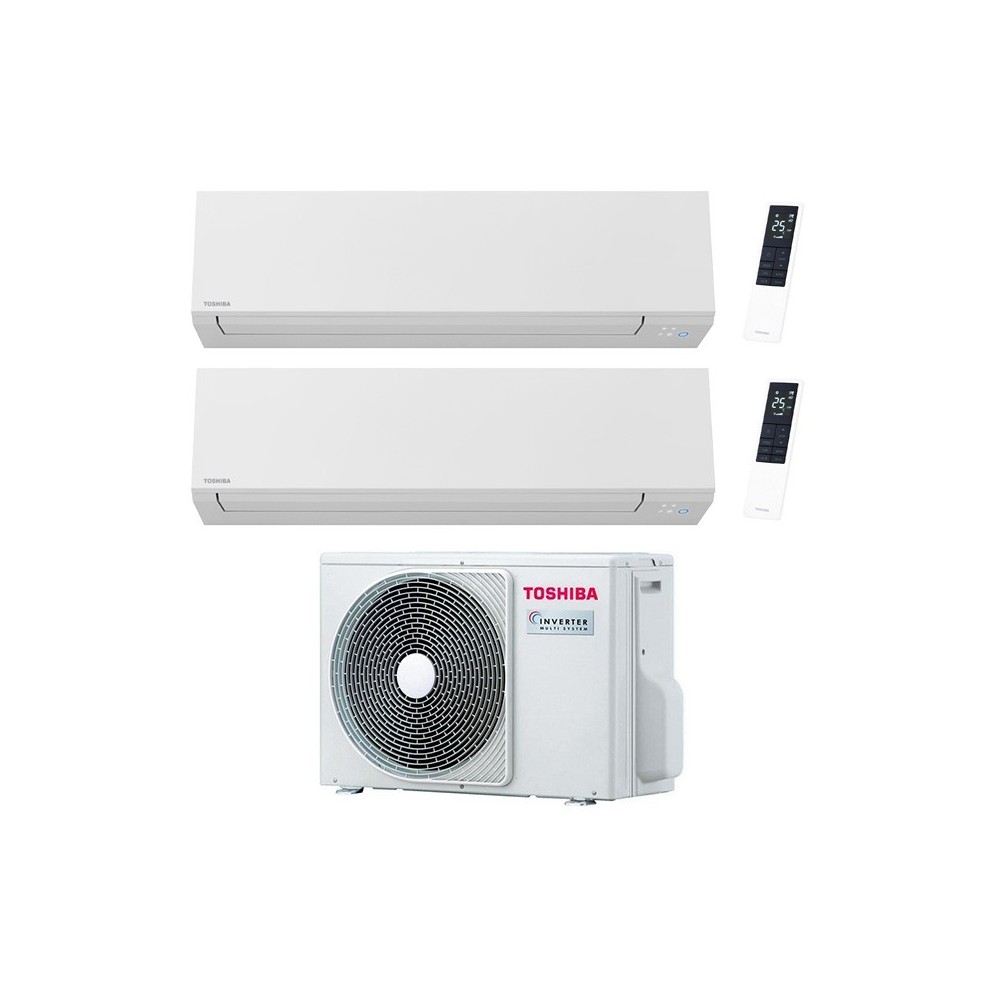 Climatizzatore Toshiba Shorai Edge White Dual split 10000+10000 btu