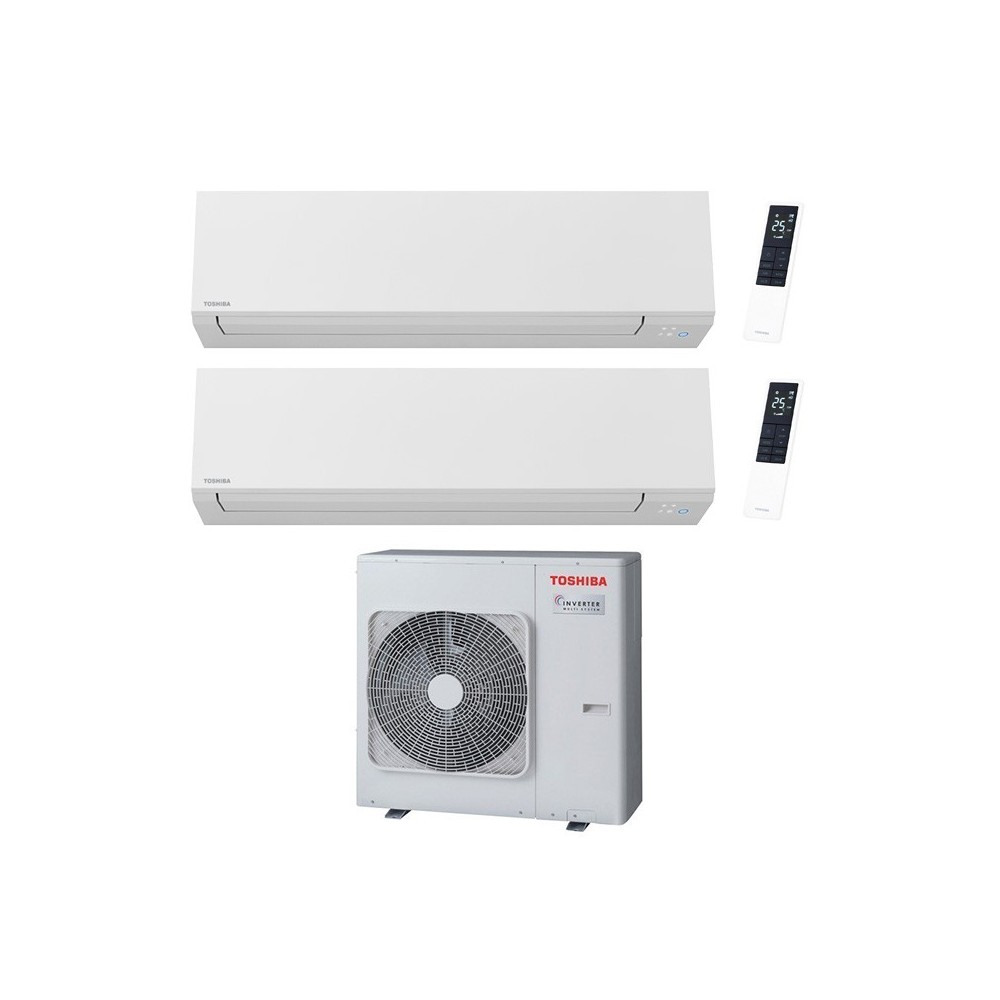 Climatizzatore Toshiba Shorai Edge White Dual split 10000+13000 btu