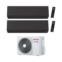 Climatizzatore Toshiba Shorai Edge Black Dual split 10000+10000 btu