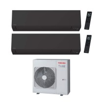 Climatizzatore Toshiba Shorai Edge Black Dual split 10000+10000 btu