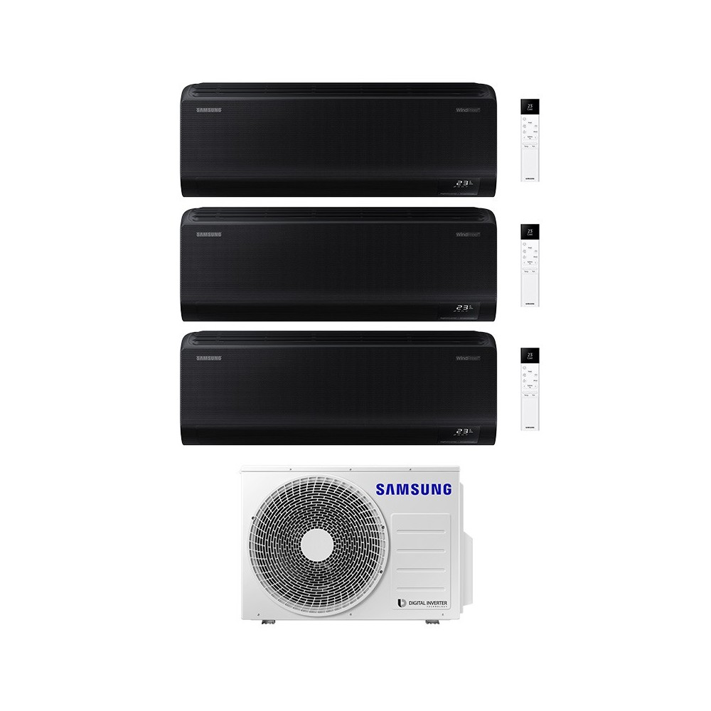 Climatizzatore Samsung Windfree Black Wi-fi Trial 9000+9000+12000