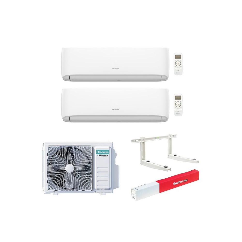 Climatizzatore Hisense Hi-Comfort Wi-fi Dual split 9000 + 9000 btu