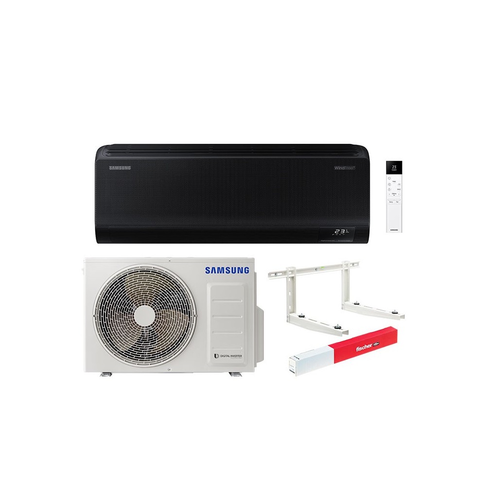 Climatizzatore Samsung Windfree Black monosplit 12000 btu + OMAGGIO