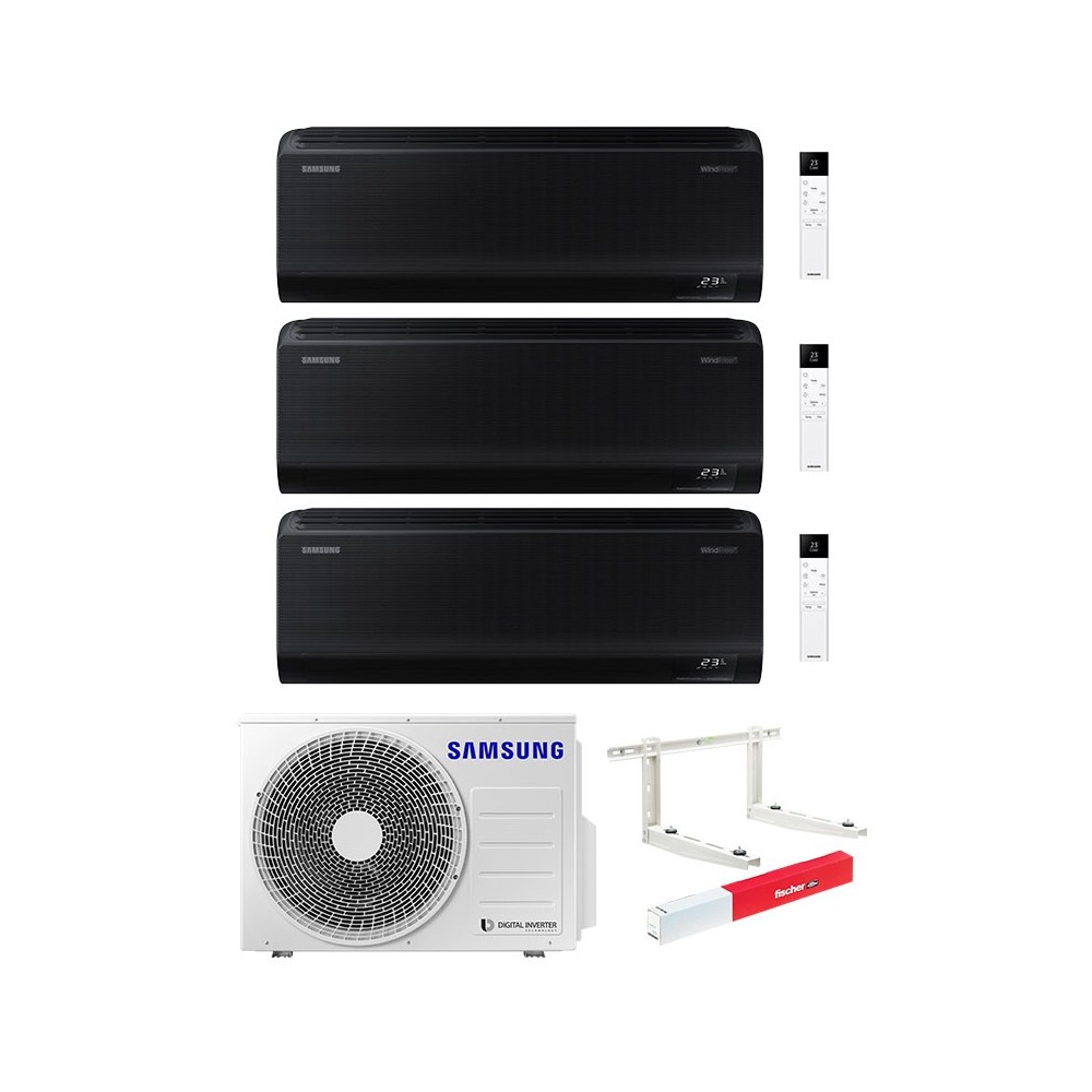 Climatizzatore Samsung Windfree Black Wi-fi Trial 9000+9000+12000