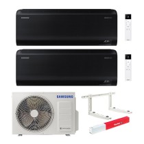 Climatizzatore Samsung Windfree Black Wi-fi Dual split 12000+12000