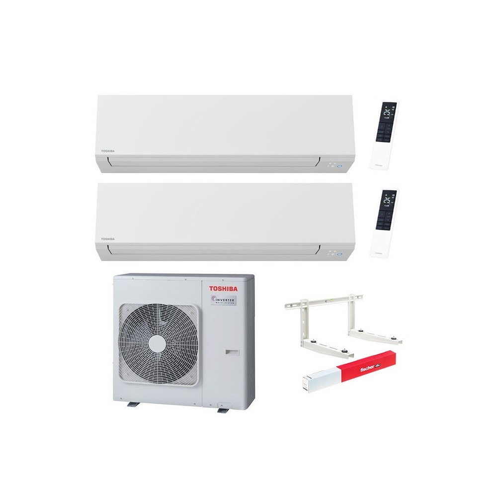 Climatizzatore Toshiba Shorai Edge White Dual split 13000+13000 btu