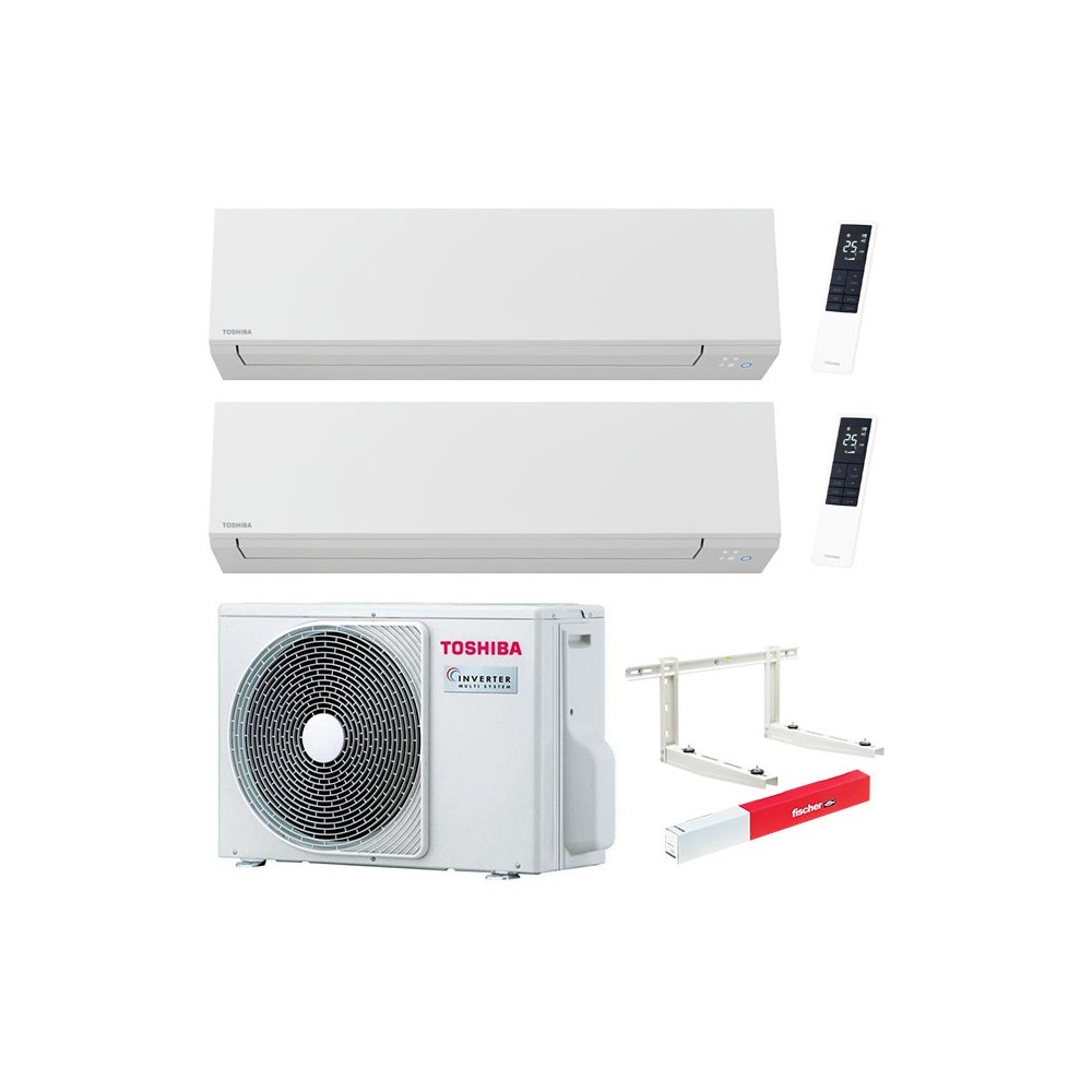 Climatizzatore Toshiba Shorai Edge White Dual split 10000+13000 btu