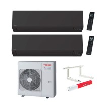 Climatizzatore Toshiba Shorai Edge Black Dual split 13000+13000 btu