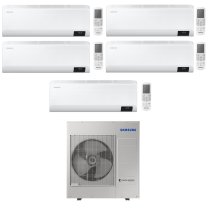 Climatizzatore Samsung Cebu Wi-fi Penta split inverter 9000 + 9000 + 9000 + 12000 + 18000 btu gas R32 (U.E. AJ100TXJ5KG/EU)