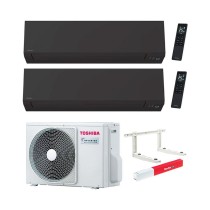 Climatizzatore Toshiba Shorai Edge Black Dual split 10000+13000 btu