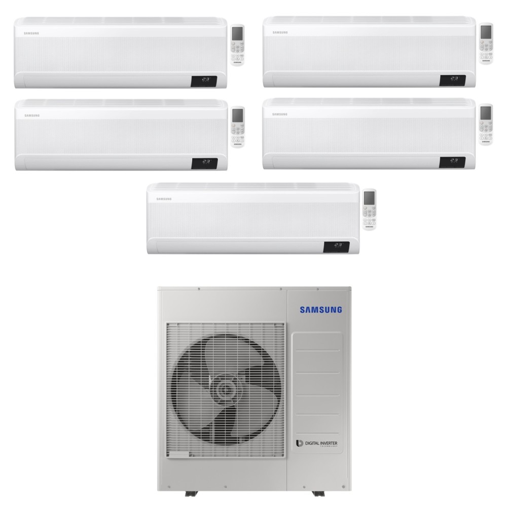 Climatizzatore Samsung Windfree Avant Wi-fi Penta split 7000 + 7000 + 7000 + 7000 + 24000 btu gas R32 (U.E. AJ100TXJ5KG/EU)